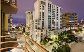 private balconies in Best Western Plus Bayside Inn California